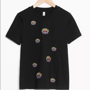 👁👄👁 & Other Stories Embroidered Eye Tee